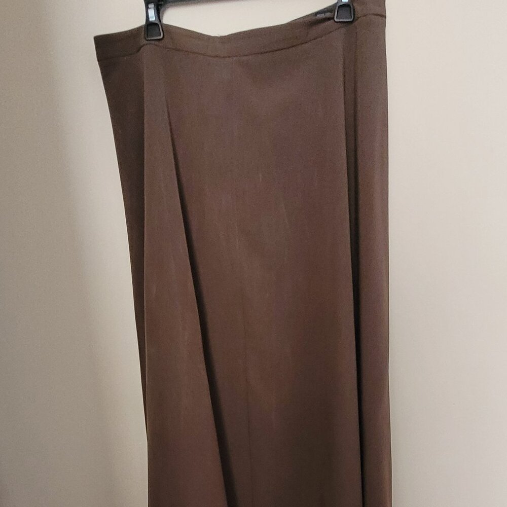 Grace Elements Dark Chocolate A-Line Full Skirt Size 14